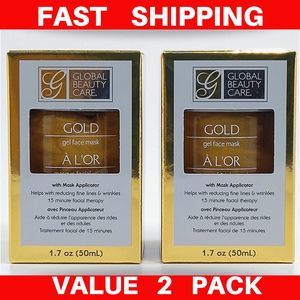 Premium Gold Gel Face Mask + Applicator - Set of 2